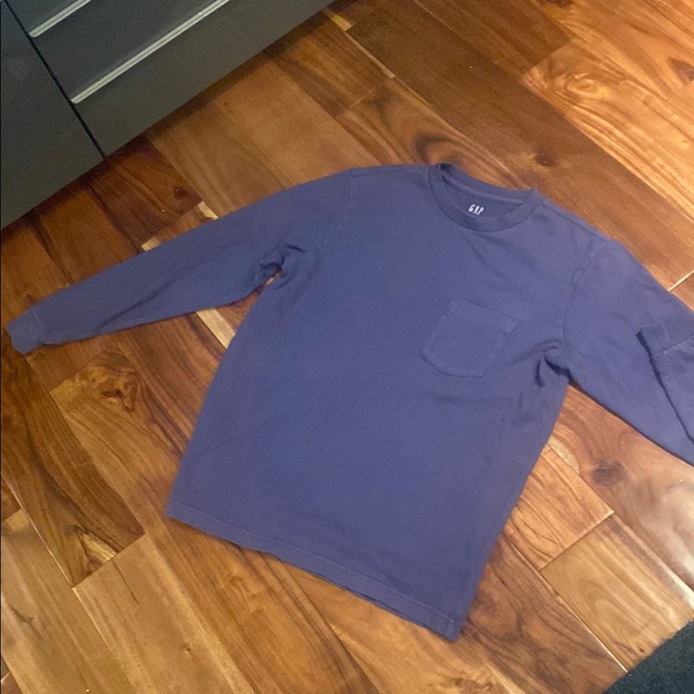 GAP Men's Long Sleeve Tee - Purple